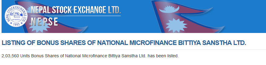 National Microfinance